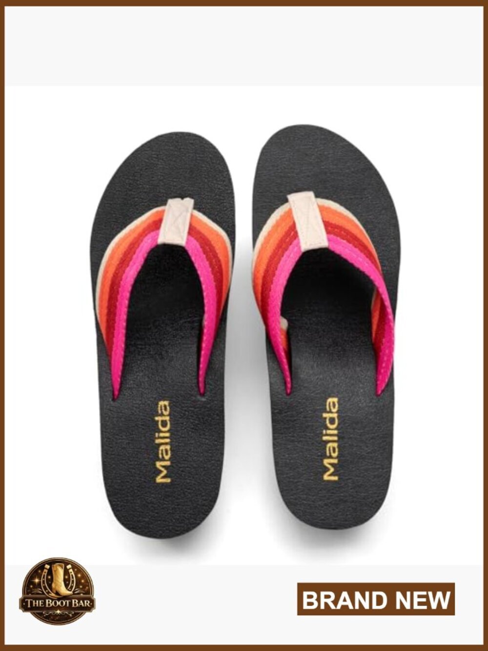 Women's Platform Flip Flops with Arch Support Wedge Sandals - Picture 4 of 4